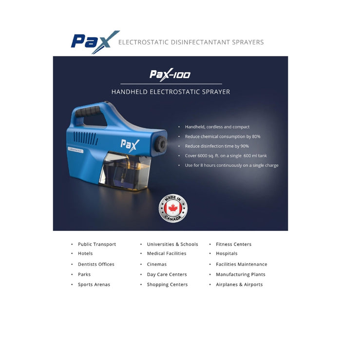 PAX©-100-70 Handheld Sanitizing Gun - 600 ml