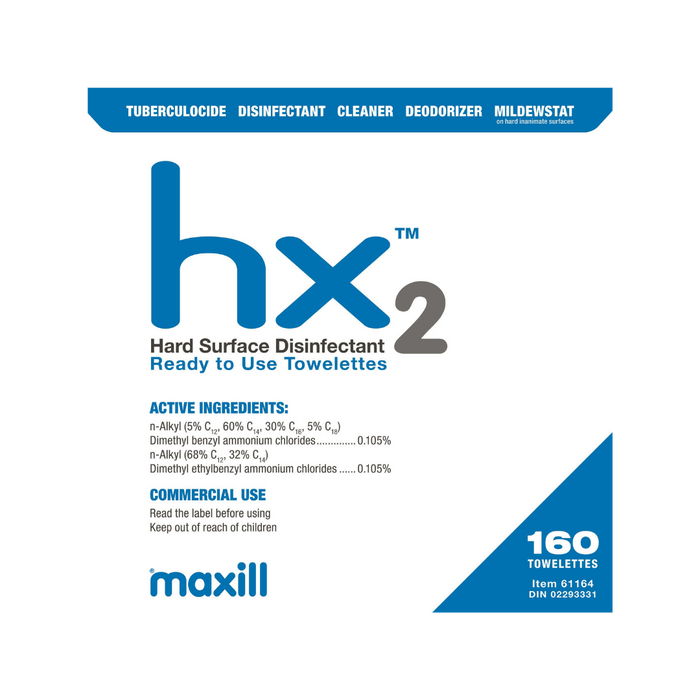HX2™ Hard Surface Disinfectant Wipes - 160 Wipes